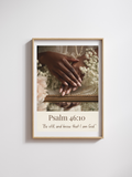 Psalm 46:10 Matte Poster — "Be still, and know that I am God" Inspirational Wall Art ( Personalized)