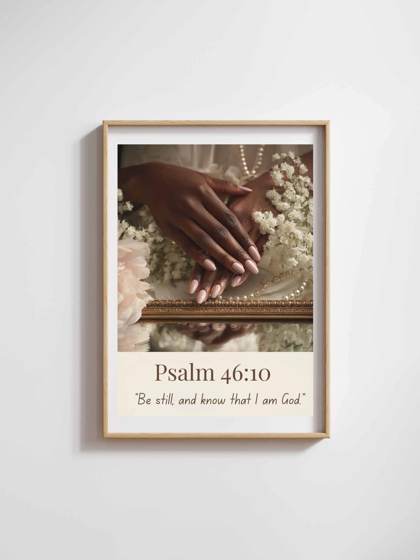 Psalm 46:10 Matte Poster — "Be still, and know that I am God" Inspirational Wall Art ( Personalized)