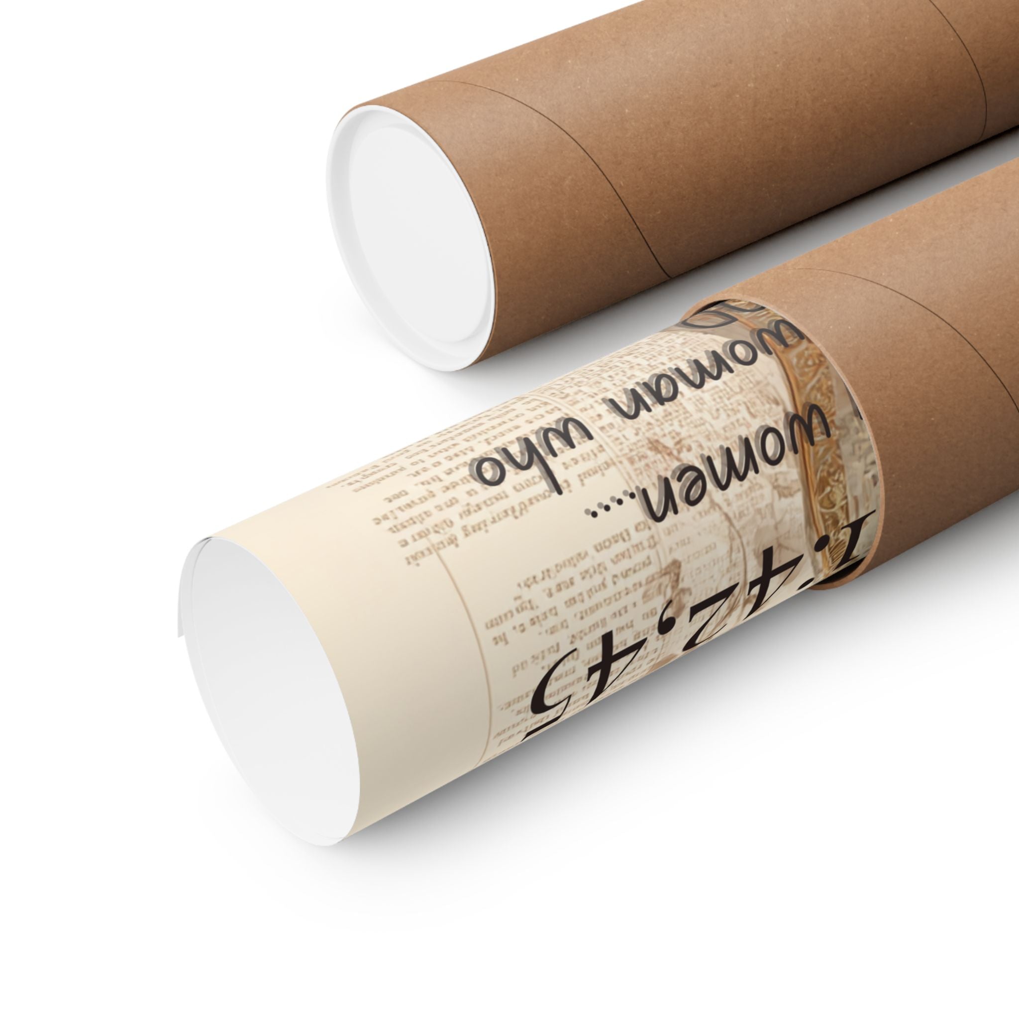 Luke 1:42,45 Inspirational Matte Poster — Faith-Based Black Woman Art Print